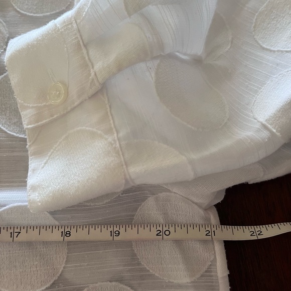 Chicos white long sleeve button down shirt - Picture 7 of 11